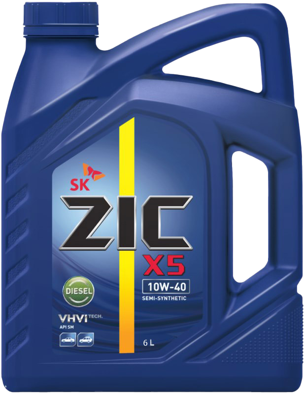 Моторное масло ZIC X5 10W-40, 6л